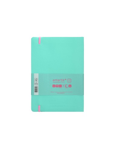 Cuaderno con gomilla antartik notes tapa blanda...