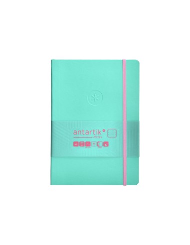 Cuaderno con gomilla antartik notes tapa blanda...
