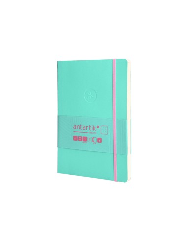 Cuaderno con gomilla antartik notes tapa blanda...