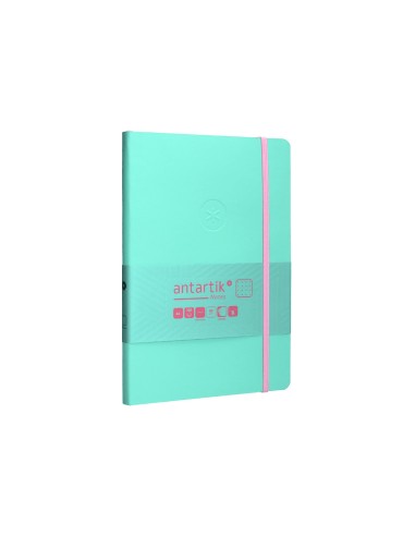 Cuaderno con gomilla antartik notes tapa blanda...