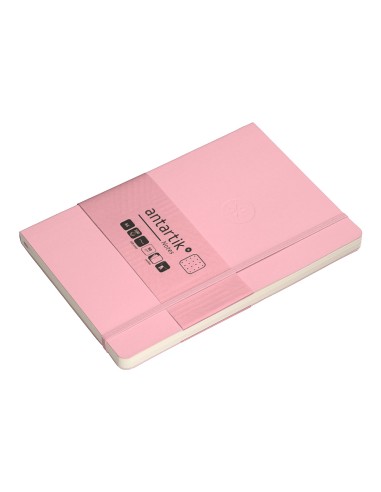 Cuaderno con gomilla antartik notes tapa blanda...