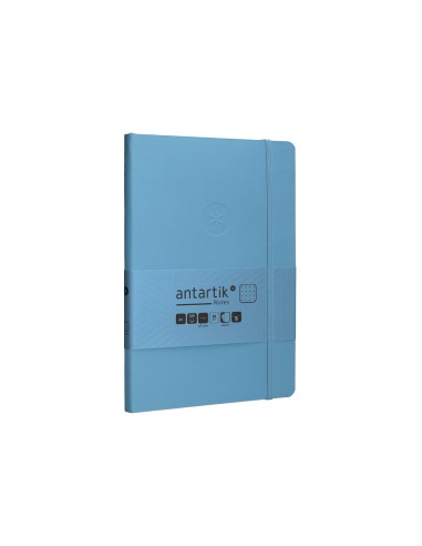 Cuaderno con gomilla antartik notes tapa blanda...