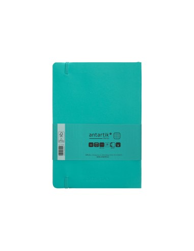 Cuaderno con gomilla antartik notes tapa blanda...