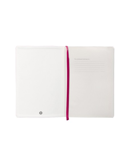 Cuaderno con gomilla antartik notes tapa blanda a5 hojas cuadricula burdeos 80 hojas 80 gr fsc