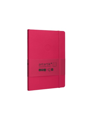 Cuaderno con gomilla antartik notes tapa blanda...