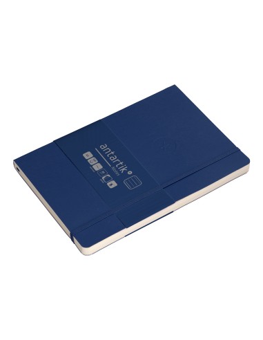 Cuaderno con gomilla antartik notes tapa blanda...
