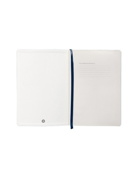 Cuaderno con gomilla antartik notes tapa blanda a5 hojas rayas azul marino 80 hojas 80 gr fsc