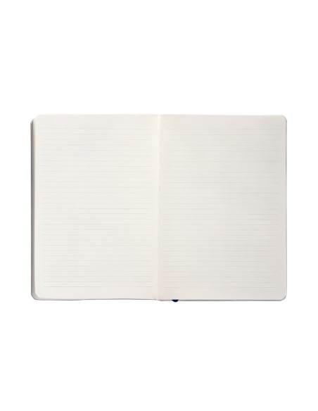 Cuaderno con gomilla antartik notes tapa blanda a5 hojas rayas azul marino 80 hojas 80 gr fsc