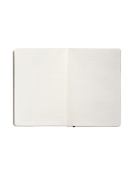 Cuaderno con gomilla antartik notes tapa blanda a5 hojas rayas negro 80 hojas 80 gr fsc