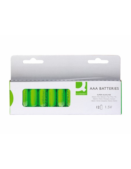Pila q-connect alcalina aaa blister con 12 unidades