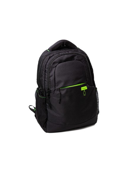 Mochila para portatil q-connect 15,6\" negra con asa 2 bolsillos exteriores 320x430x140 mm