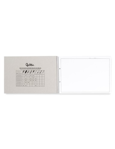 Bloc dibujo liderpapel lineal espiral 230x325mm...