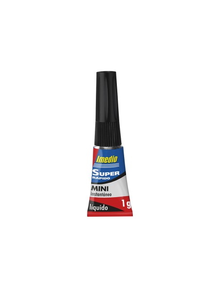 Pegamento imedio super rapido adhesivo instantaneo bote de 1 g blister de 3 unidades