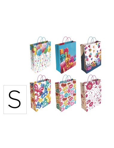 Bolsa para regalo basika papel estucado 160 g...