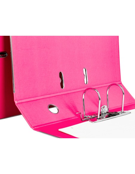 Modulo liderpapel 3 archivadores folio 2 anillas mecanismo de palanca 52mm rosa