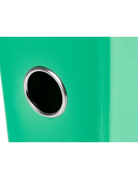 Modulo liderpapel 3 archivadores folio 2 anillas mecanismo de palanca 52mm verde pastel