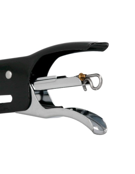 Grapadora q-connect de tenaza kf22340 metalica color negro capacidad 12 hojas usa grapas numero 10