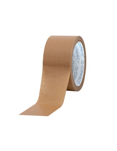 Cinta adhesiva q-connect kraft 50 m x 50 mm...