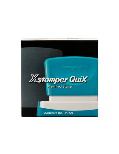 Sello x'stamper quix personalizable color azul...