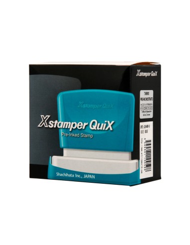Sello x'stamper quix personalizable color azul...