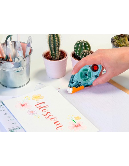 Pegamento q-connect roller compact permanente 6,5 mm de ancho x 8,5 m unidad