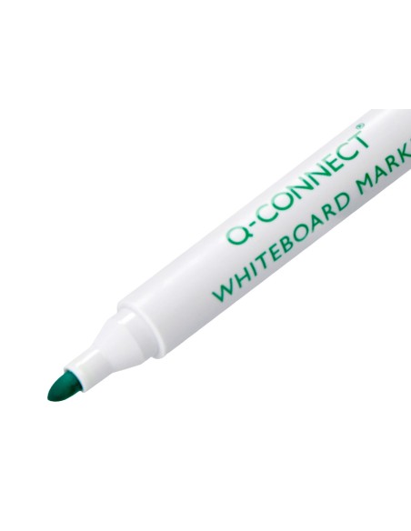 Rotulador q-connect pizarra blanca color verde punta redonda 3 mm