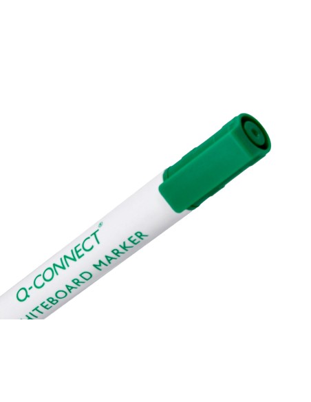 Rotulador q-connect pizarra blanca color verde punta redonda 3 mm