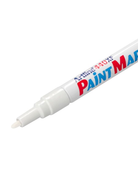 Rotulador artline marcador permanente ek-440 xf blanco punta redonda 1.2 mm metal caucho y plastico