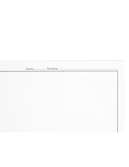 Bloc dibujo liderpapel lineal espiral 230x325mm 20 hojas 180 gr/m2 con recuadro perforado