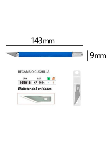Bisturi q-connect metalico aleacion de aluminio...