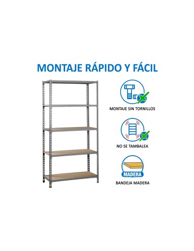 Estanteria metalica simonrack kit maderclick...