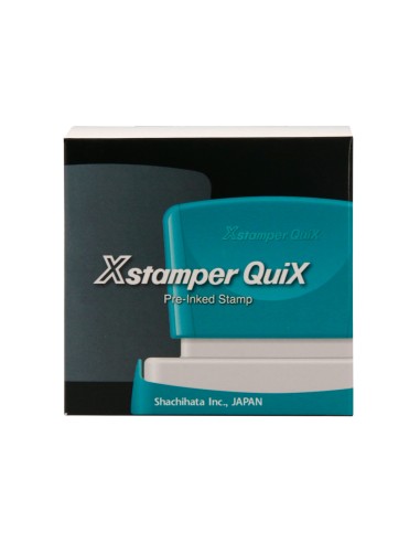 Sello x'stamper quix personalizable color azul...