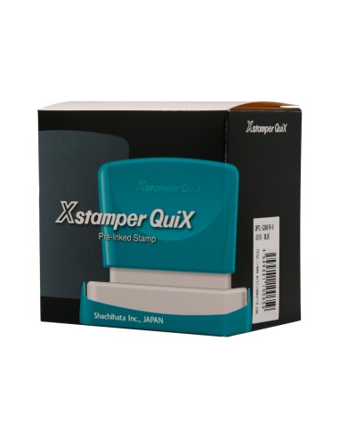 Sello x'stamper quix personalizable color azul...