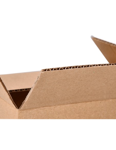 Caja para embalar q-connect americana ultra resistente carton reciclado canal doble 7mm color kraft 500x340x310 mm