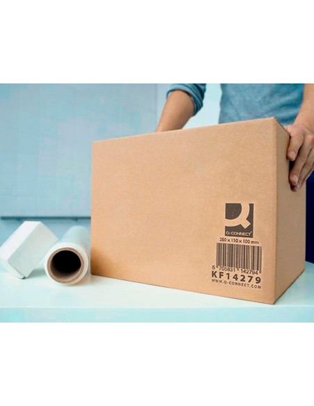 Caja para embalar q-connect americana carton reciclado canal simple 5 mm color kraft 250x150x100 mm