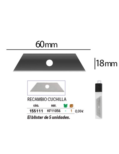 Repuesto cuter q-connect ancho para modelo...