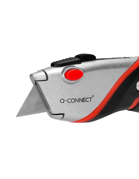 Cuter q-connect metalico ancho aleacion de aluminio - 2 cuchillas de repuesto - cuchilla 19 mm xd-8300 blister 1 unida