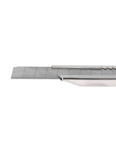 Cuter q-connect metalico estrecho cuchilla 9 mm...
