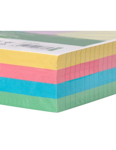 Tarjeta liderpapel para estudiar rayada cartulina de colores 170gr 100x150mm paquete de 200 unidades