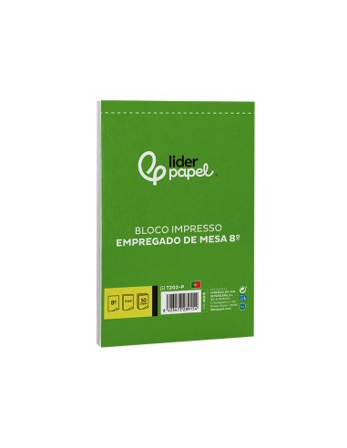 Talonario liderpapel camarero octavo sin iva...