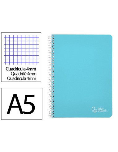 Cuaderno espiral liderpapel a5 witty tapa dura...