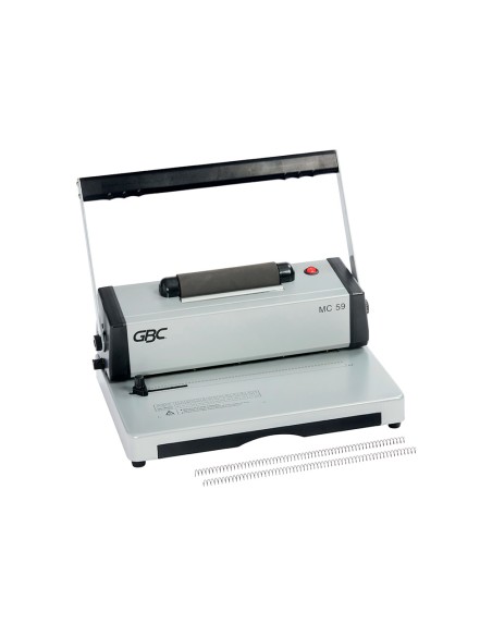Encuadernadora para espiral gbc multibind mc59 perfora 20 hojas tamaño a4 encuaderna 450 hojas