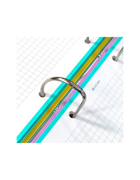 Carpeta 4 anillas de 35 mm carchivo din a4 polipropileno con recambio foam style