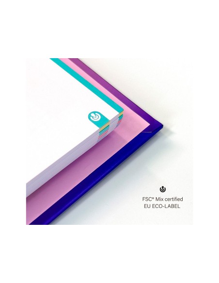 Carpeta 4 anillas de 35 mm carchivo din a4 polipropileno con recambio foam style