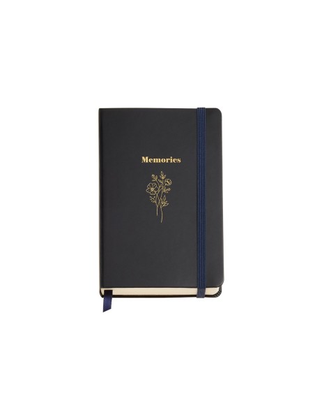 Cuaderno miquelrius british bloom ramo tapa dura con gomilla 100 hojas 100 gr liso 90x140 mm