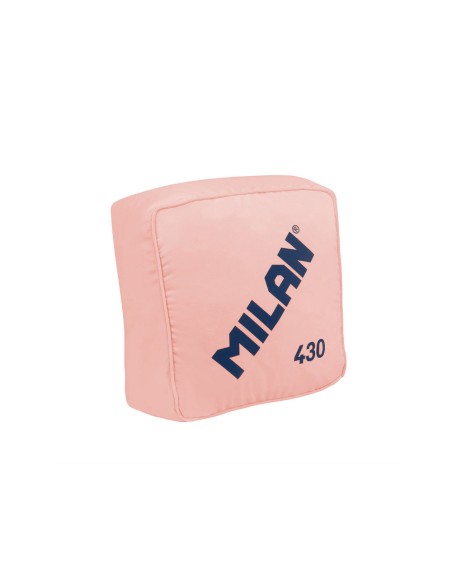 Cojin milan goma 430 since 1918 tejido aterciopelado funda extraible color rosa 350x350x160 mm
