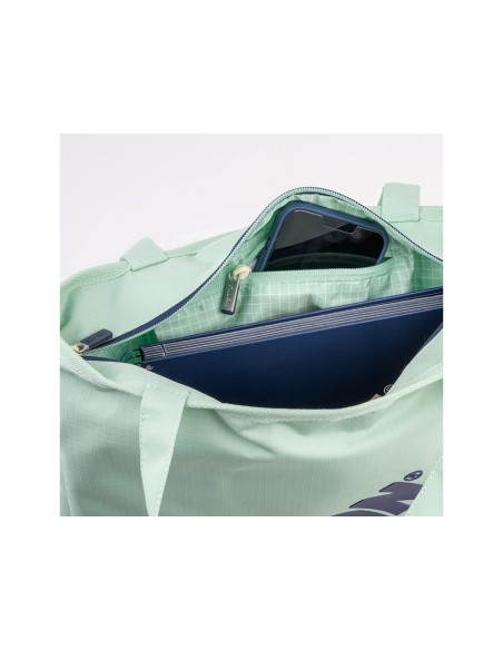 Bolsa con asas milan tote bag dos cremalleras serie 1918 color verde 380x360x65 mm