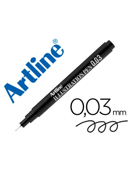 Rotulador artline calibrado micrometrico negro illustration pen ek-2803iln punta poliacetal 0,03mm