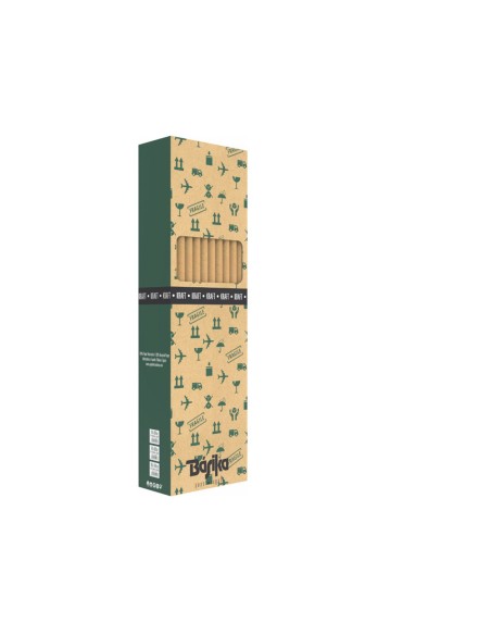 Papel de regalo basika kraft liso rollo ancho 100 cm longitud 3 m gramaje 50 g