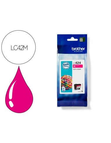 Ink-jet brother lc424 dcp-1200w magenta 750...